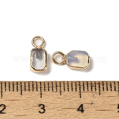 Opalite Rectangle Charms&nbsp;G-Q169-07G-01