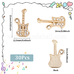 30Pcs UV Plating Alloy Pendants&nbsp;ALRI-SC0001-41