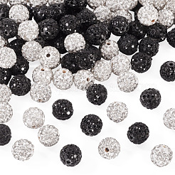 100Pcs 2 Colors Pave Disco Ball Beads&nbsp;RB-TA0001-28