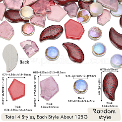 500G 4 Styles Porcelain Mosaic Tiles&nbsp;PORC-SP0001-18
