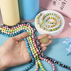 6 Strands 6 Colors Synthetic Turquoise Dyed Beads Strands&nbsp;TURQ-TA0001-03