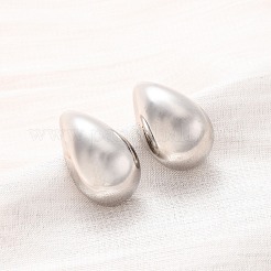 Rack Plating Brass Teardrop Stud Earrings&nbsp;EJWE-Q766-03P
