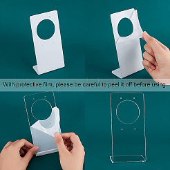 Transparent Acrylic Earring Display Stands&nbsp;EDIS-WH0012-17