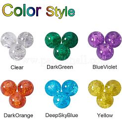 Spray Painted Crackle Glass Beads&nbsp;CCG-PH0002-04