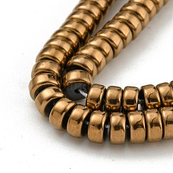 Electroplated Synthetic Non-magnetic Hematite Beads Strands&nbsp;G-K361-A05-03