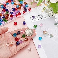 100Pcs 10 Colors Transparent Glass Beads&nbsp;GLAA-HY0001-52