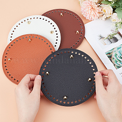 4Pcs 4 Style Litchi Grain PU Leather Bag Bottoms&nbsp;FIND-PH0007-09
