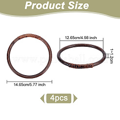 Woven Rattan Bag Handles&nbsp;FIND-WH0152-150