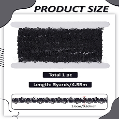 5 Yards Polyester Lace Trim&nbsp;OCOR-LP0001-82