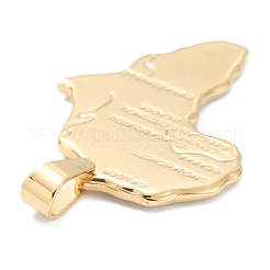 304 Stainless Steel Pendants&nbsp;STAS-J036-046B-G