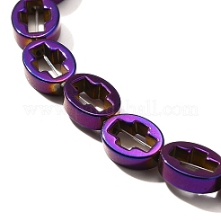 Electroplated Synthetic Non-magnetic Hematite Beads Strands&nbsp;G-L613-Z01-01C