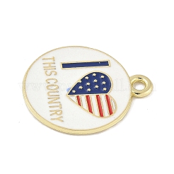 Independence Day Alloy Enamel Pandants&nbsp;FIND-M083-05L-G