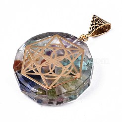 Transparent Epoxy Resin Alchemy Pendants&nbsp;LS-RESI-T049-09