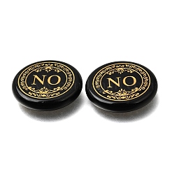 Engraved Natural Obsidian Decision Stones&nbsp;GG-CBA6D08-C01