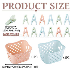 60Pcs Plastic Clothespin&nbsp;KY-TA0001-65