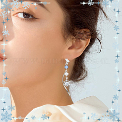 DIY Snowflake Earring Making Kits&nbsp;DIY-SC0032-83