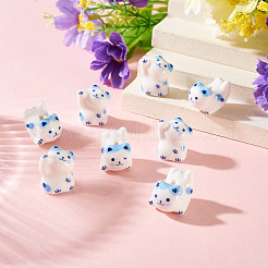 8Pcs 2 Styles Handmade Porcelain Beads&nbsp;PORC-TA0001-47A