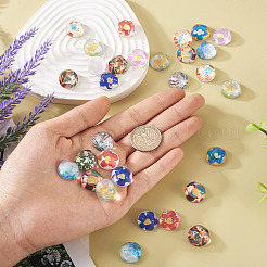 48Pcs 12 Styles Translucent Resin Cabochons&nbsp;RESI-TA0001-44