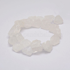 Raw Rough Natural Quartz Crystal Beads Strands&nbsp;G-F403-11