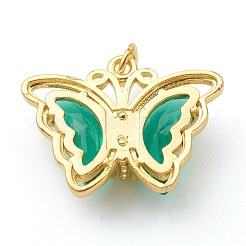 Transparent Faceted Glass Pendants&nbsp;ZIRC-I050-12G