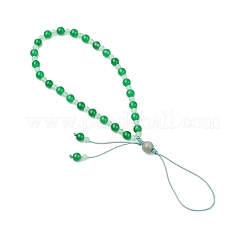 Natural & Dyed Malaysia Jade Mobile Straps&nbsp;HJEW-JM03418-03
