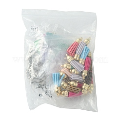 DIY Acrylic Disc Tassel Keychain Making Kits&nbsp;DIY-FS0006-01A
