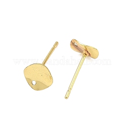Brass Stud Earring Findings&nbsp;KK-G557-07A-G