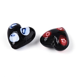 Handmade Millefiori Glass Beads&nbsp;LAMP-N024-43