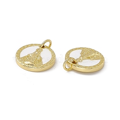 Rack Plating Brass Enamel Charms&nbsp;KK-M231-02G
