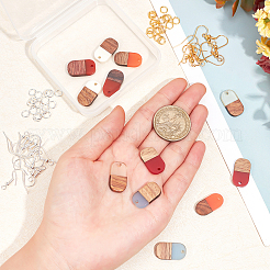 DIY Walnut Wooden Dangle Earring Making Kits&nbsp;DIY-OC0006-79