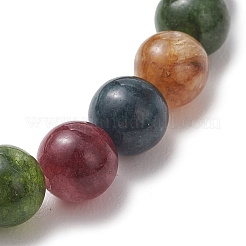 Natural Green Jade Imitation Tourmaline Beaded Stretch Bracelets for Women Men&nbsp;BJEW-JB13467