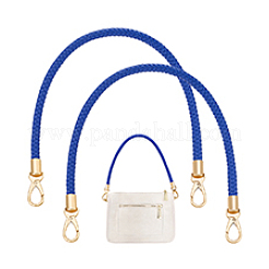 Braided Round PU Leather Bags Handles&nbsp;FIND-WH0148-918