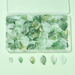 120Pcs 6 Styles Dyed & Heated Glass Pendants&nbsp;GLAA-FS0002-24