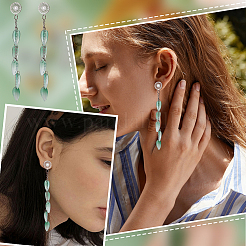 24Pcs 2 Colors 304 Stainless Steel Stud Earring Findings&nbsp;STAS-UN0040-82