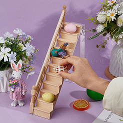 Wooden Stairs for Dollhouse&nbsp;DOLL-WH0002-55