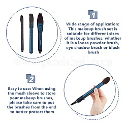 90Pcs 3 Style PE Makeup Brush Protector Reusable Expandable Mesh Cover&nbsp;AJEW-FH0003-18B