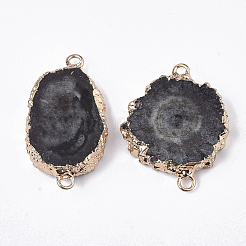 Natural Druzy Agate Links connectors&nbsp;G-N325-11