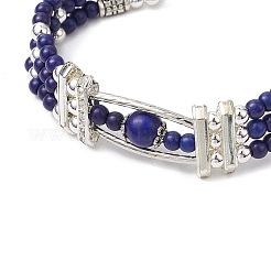 Round Synthetic Turquoise & Non-magnetic Synthetic Hematite Beaded Bracelets&nbsp;BJEW-JB11161-04