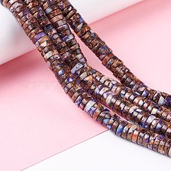 Assembled Synthetic Bronzite and Imperial Jasper Beads Strands&nbsp;G-I318-03B