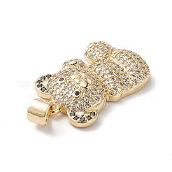 Brass Micro Pave Cubic Zirconia Pendants&nbsp;KK-M240-19