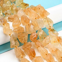 Rough Raw Natural Citrine Beads Strands&nbsp;G-K202-17B