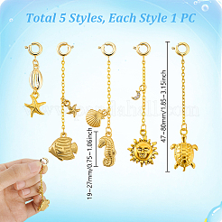 5Pcs Brass & Alloy Bikini Pendant Decoration&nbsp;HJEW-GA00064