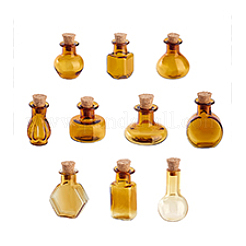 10Pcs 10 Styles Miniature Glass Bottles&nbsp;GLAA-PH0004-09