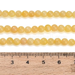 Natural Yellow Calcite Beads Strands&nbsp;GG-CBAA3AB-02-4mm