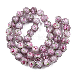 Handmade Lampwork Beads Strands&nbsp;LAMP-N021-45E
