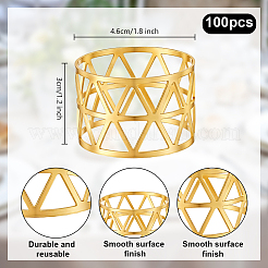 100Pcs Column Iron Napkin Rings&nbsp;AJEW-GO0004-82A