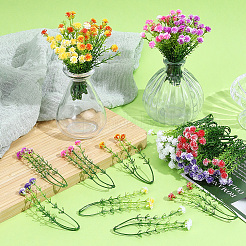 Plastic Artificial Flower&nbsp;AJEW-SP0004-74B