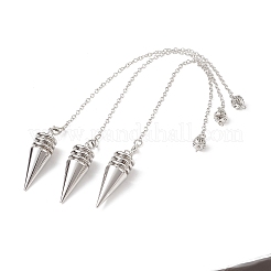 Brass Cone Dowsing Pendulum Pendants&nbsp;HJEW-G020-01