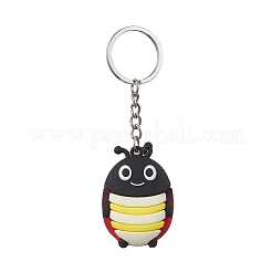 4Pcs 4 Styles Cartoon Bee PVC Plastic Keychain&nbsp;KEYC-JKC00663