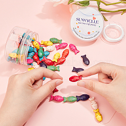 DIY Ocean Themed Stretchy Bracelet Making Kits&nbsp;DIY-SC0014-24